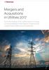 Mergers and Acquisitions in Utilities 2017