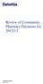 Review of Community Pharmacy Payments for 2012/13