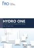 HYDRO ONE. Updated Financial Analysis of the Partial Sale of Hydro One