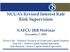 NCUA s Revised Interest Rate Risk Supervision NAFCU IRR Webinar December 7, 2016
