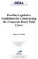 Possible Legislative Guidelines for Constructing the Corporate Bond Yield Curve
