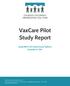 VaxCare Pilot Study Report