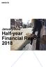 January-June Half-year Financial Report 2018