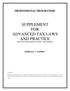 SUPPLEMENT FOR ADVANCED TAX LAWS AND PRACTICE (Relevant for students appearing in December, 2015 Examination)