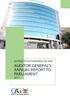 EXTRACTS OF FINDINGS OF THE AUDITOR GENERAL S ANNUAL REPORT TO PARLIAMENT