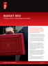BUDGET 2012 A PUBLIC POLICY ASSESSMENT BY ICAEW BUSINESS WITH CONFIDENCE