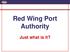 Red Wing Port Authority. Just what is it?