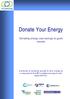 Donate Your Energy. Donating energy cost savings to good causes