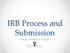 IRB Process and Submission. Office of Research Integrity