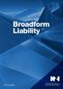 Broadform Liability. Policy wording. Business Insurance for a growing New Zealand