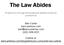 The Law Abides. A quick tour through Kentucky and federal consumer protections. Ben Carter bencarterlaw.com