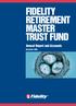 FIDELITY RETIREMENT MASTER TRUST FUND. Annual Report and Accounts