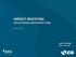IMPACT INVESTING MULTILATERAL INVESTMENT FUND