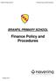 Finance Policy and Procedures BRANFIL PRIMARY SCHOOL