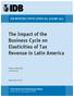 The Impact of the Business Cycle on Elasticities of Tax Revenue in Latin America