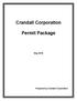 Crandall Corporation. Permit Package
