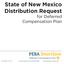 State of New Mexico Distribution Request for Deferred Compensation Plan