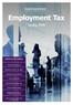 Employment Tax. Spring Articles in this edition. chartered accountants & tax advisers. Termination payments. Employment status an update
