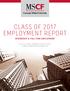CLASS OF 2017 EMPLOYMENT REPORT INTERNSHIP & FULL-TIME EMPLOYMENT
