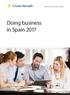 Doing business in Spain 2017
