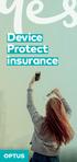 Device Protect insurance