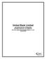 United Bank Limited UNCONSOLIDATED CONDENSED INTERIM FINANCIAL STATEMENTS FOR THE THREE MONTHS ENDED MARCH 31, 2015 (UNAUDITED)