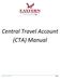 Central Travel Account (CTA) Manual
