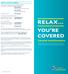 RELAX... YOU RE COVERED. Eurostar travel insurance USEFUL PHONE NUMBERS