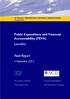 Public Expenditure and Financial Accountability (PEFA)