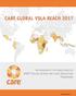 CARE GLOBAL VSLA REACH 2017 AN OVERVIEW OF THE GLOBAL REACH OF CARE S VILLAGE SAVINGS AND LOANS ASSOCIATION PROGRAMING