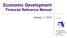 Economic Development Financial Reference Manual