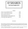 O SHARES INVESTMENTS