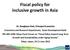 Fiscal policy for inclusive growth in Asia