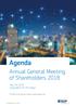 Agenda. Annual General Meeting of Shareholders May 18, 2018 Aegonplein 50, The Hague. The AGM will be webcast on Aegon s website (aegon.com).