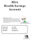 H$A Health $avings Account