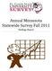 Annual Minnesota Statewide Survey Fall Findings Report