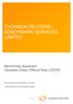 THOMSON REUTERS BENCHMARK SERVICES LIMITED