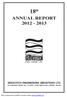 18 th ANNUAL REPORT ENGG. INDUST. LTD.