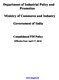 Government of India Ministry of Commerce & Industry Department of Industrial Policy & Promotion (FC Section) Circular 1 of 2014 Subject: Consolidated