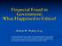 Financial Fraud in Government: What Happened to Ethics? Robert W. Walter, Esq.