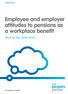 Employee and employer attitudes to pensions as a workplace benefit