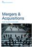 Tax Mergers & Acquisitions. Mergers & Acquisitions