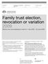Family trust election, revocation or variation 2009 Election form and explanatory notes for 1 July June 2009