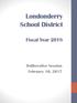 Londonderry School District. Fiscal Year 2018