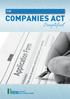 THE COMPANIES ACT. Simplified. THE COMPANIES Act Simplified 1