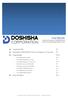 DOSHISHA CORPORATION Group of Companies: An Overview P3. Financial Data P4-13. Stock Information P14