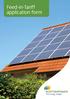 Feed-in-Tariff application form