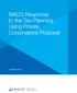 NACO Response to the Tax Planning Using Private Corporations Proposal