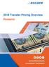 2018 Transfer Pricing Overview Romania