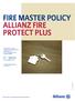 FIRE MASTER POLICY ALLIANZ FIRE PROTECT PLUS
